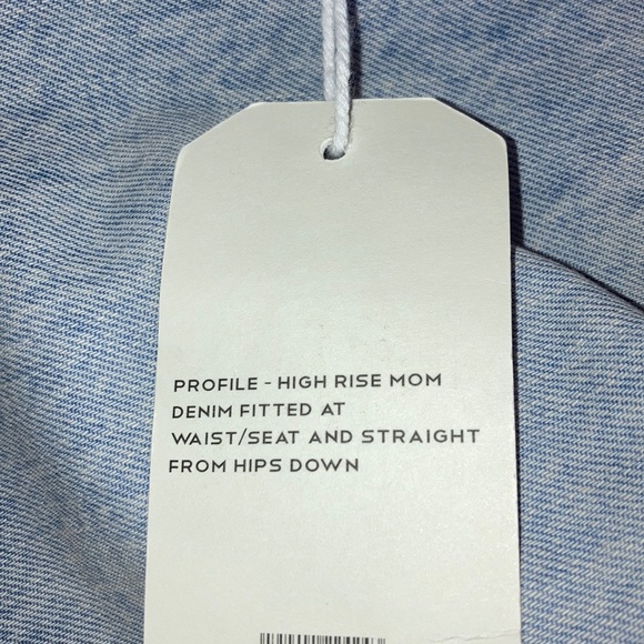 Ring Of Fire Light Wash Distressed Denim Mom Jeans - Picture 5 of 5